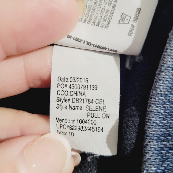 Bandolino Selene Pull-On Jeggings Jeans Women’s Size 10 Blue Stretch Denim Pants - Picture 14 of 15